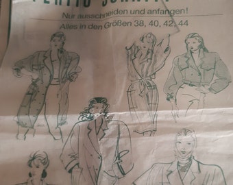 Burda Schnittmuster Damen  Vintage aus den 90er Jahren