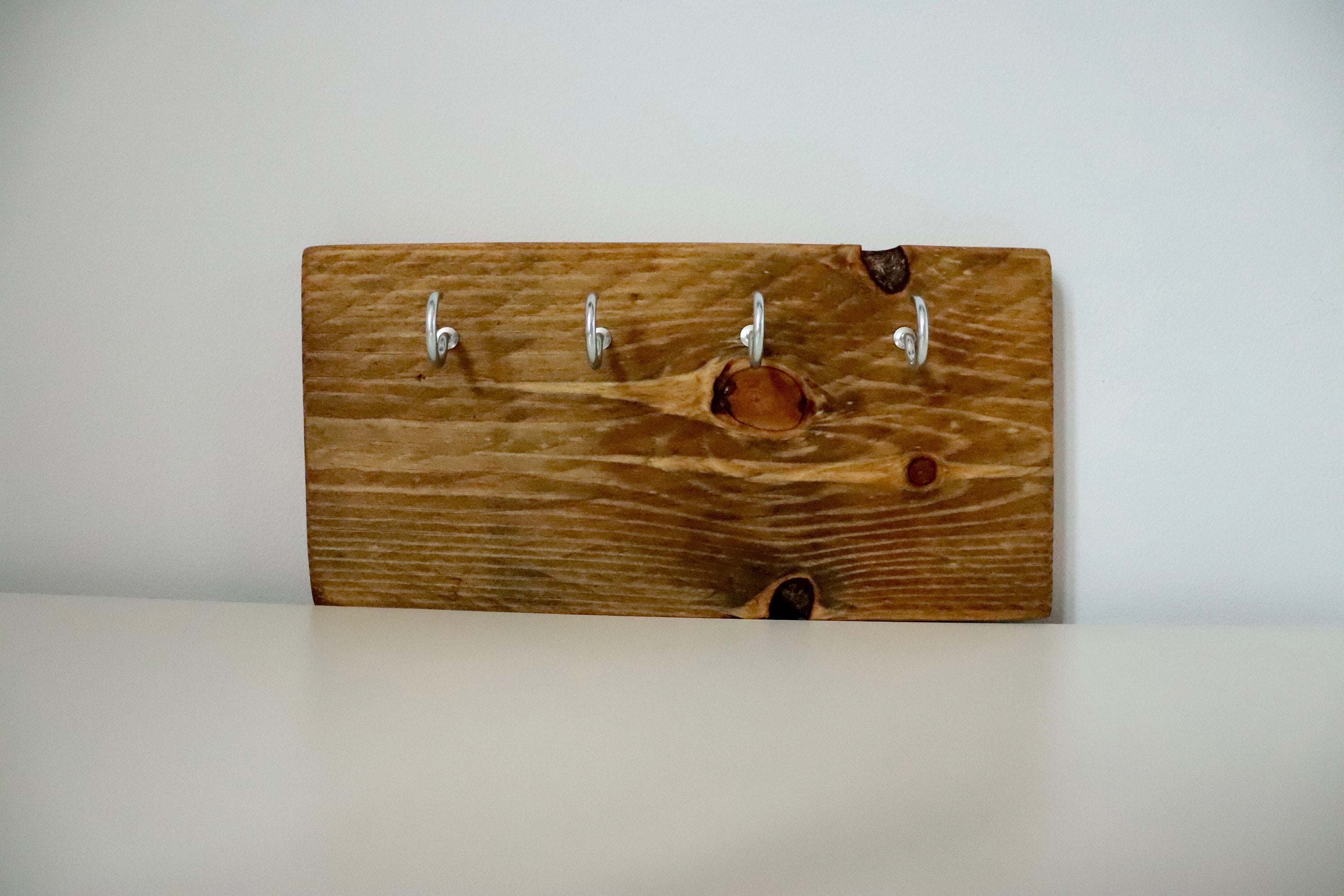 Rustic Wooden Key Holder Rustic Wall Mount Hallway Storage Etsy UK