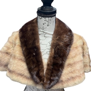 Vintage fur stoles, vintage stole, furs, fur capes **2 PIECES!!!