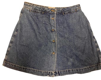 Gonna-pantalone vintage, gonna di jeans, pantaloncini di jeans, jeans da donna, denim Westport
