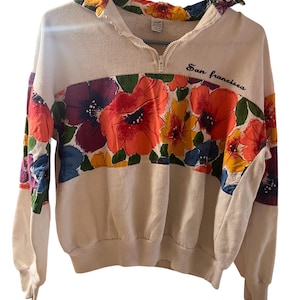 1980er Jahre Half-Zip Jacke, Damenjacke, Vintage, Half-Zip Pullover