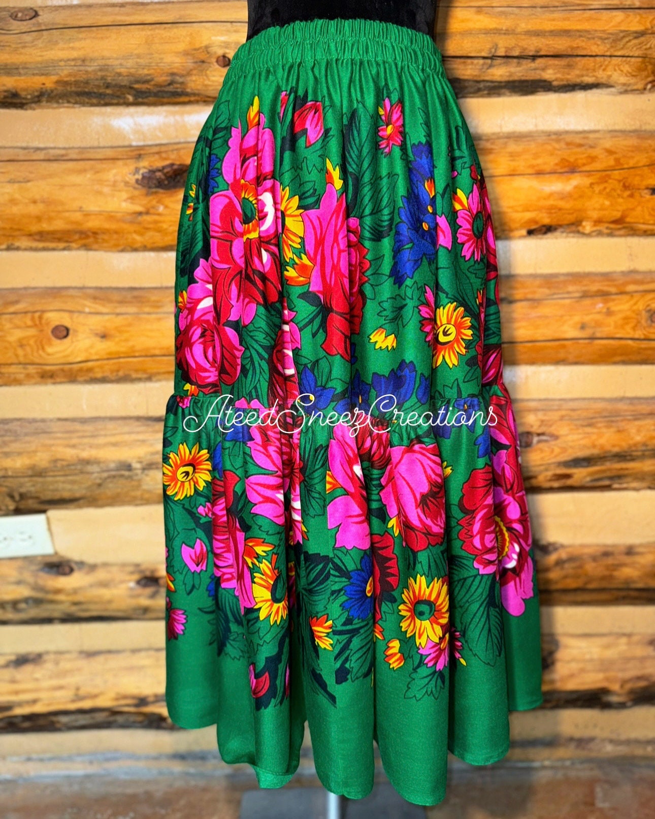 スカート 70s Flower Piping Wrap Skirt Vintage 70's Flower Wrap Skirt Tulip Applique Skirt - Etsy