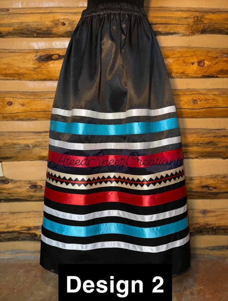 Handmade Red Elk Teeth Satin Ribbon Skirt main image 1