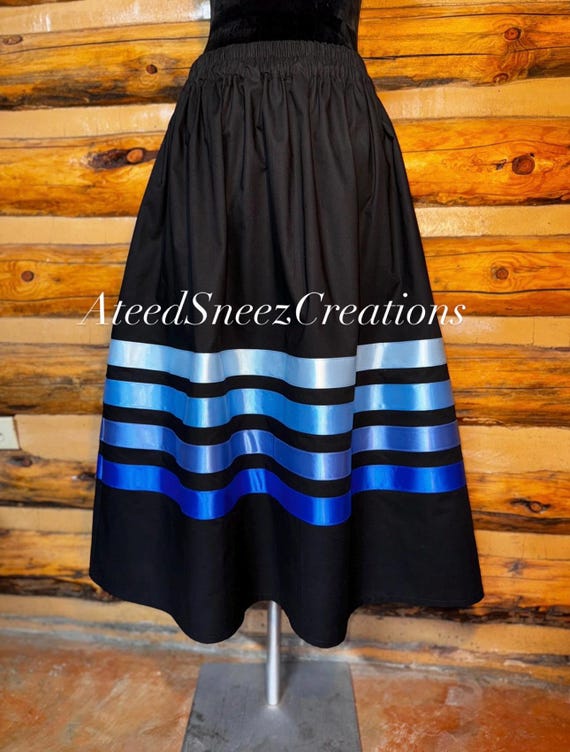 drawstring ribbon skirt TreatÜrself Woman's Native Ribbon Skirt #176 - Etsy