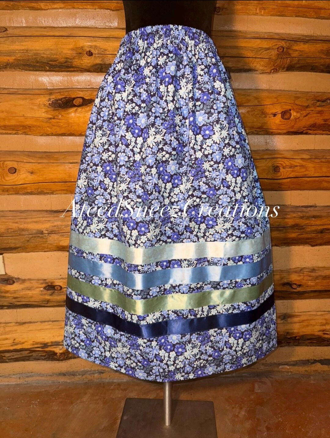 Floral Cotton Ribbon Skirts | Women's Ribbon Skirts | Floral