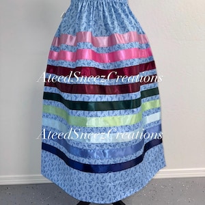Floral Cotton Ribbon Skirts | Women's Ribbon Skirts | Floral Ribbon skirts | Ribbon Skirts
