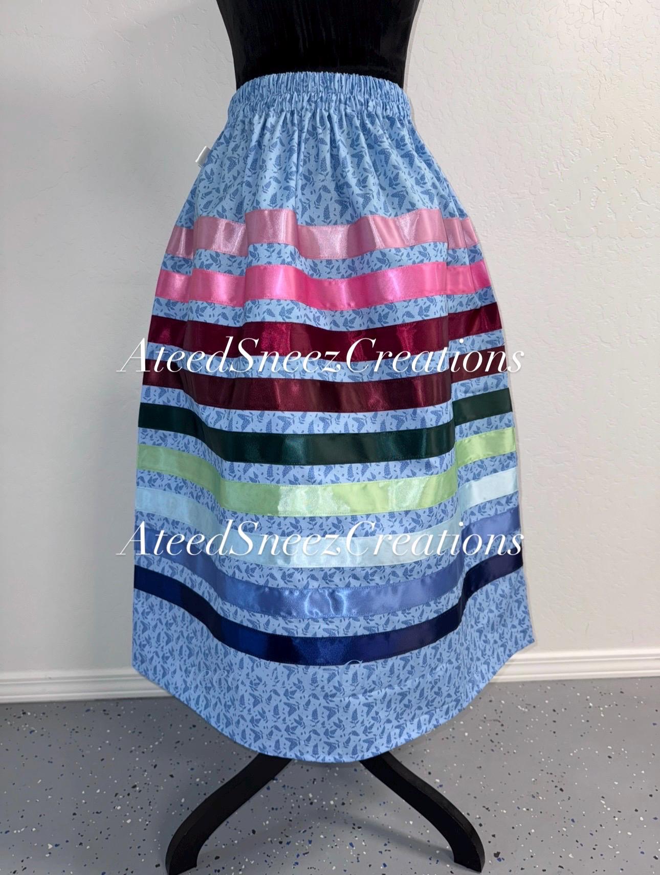 Floral Cotton Ribbon Skirts | Women's Ribbon Skirts | Floral