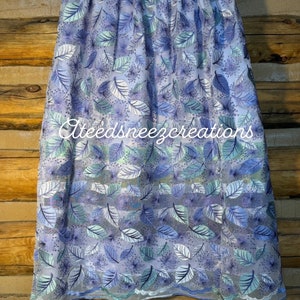 Lace overlay ribbon skirt floral lace ribbon skirt ribbon skirt skirt Native American skirt Lavendar LaceOverlay