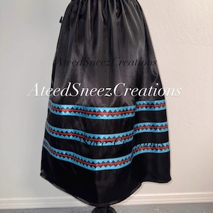 Handmade Red Elk Teeth Satin Ribbon Skirt main image 0