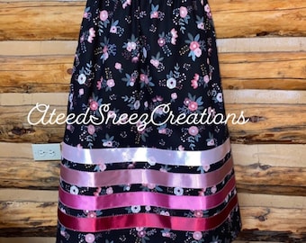 Cotton Ribbon Skirts | Women’s Ribbon Skirts | Horse Ribbon Skirts | Sunflower ribbon skirts | floral Skirts  | Butterfly Ribbon Skirt