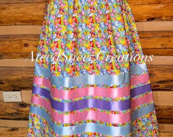 Butterfly Cotton Ribbon Skirts | Women's Ribbon Skirts