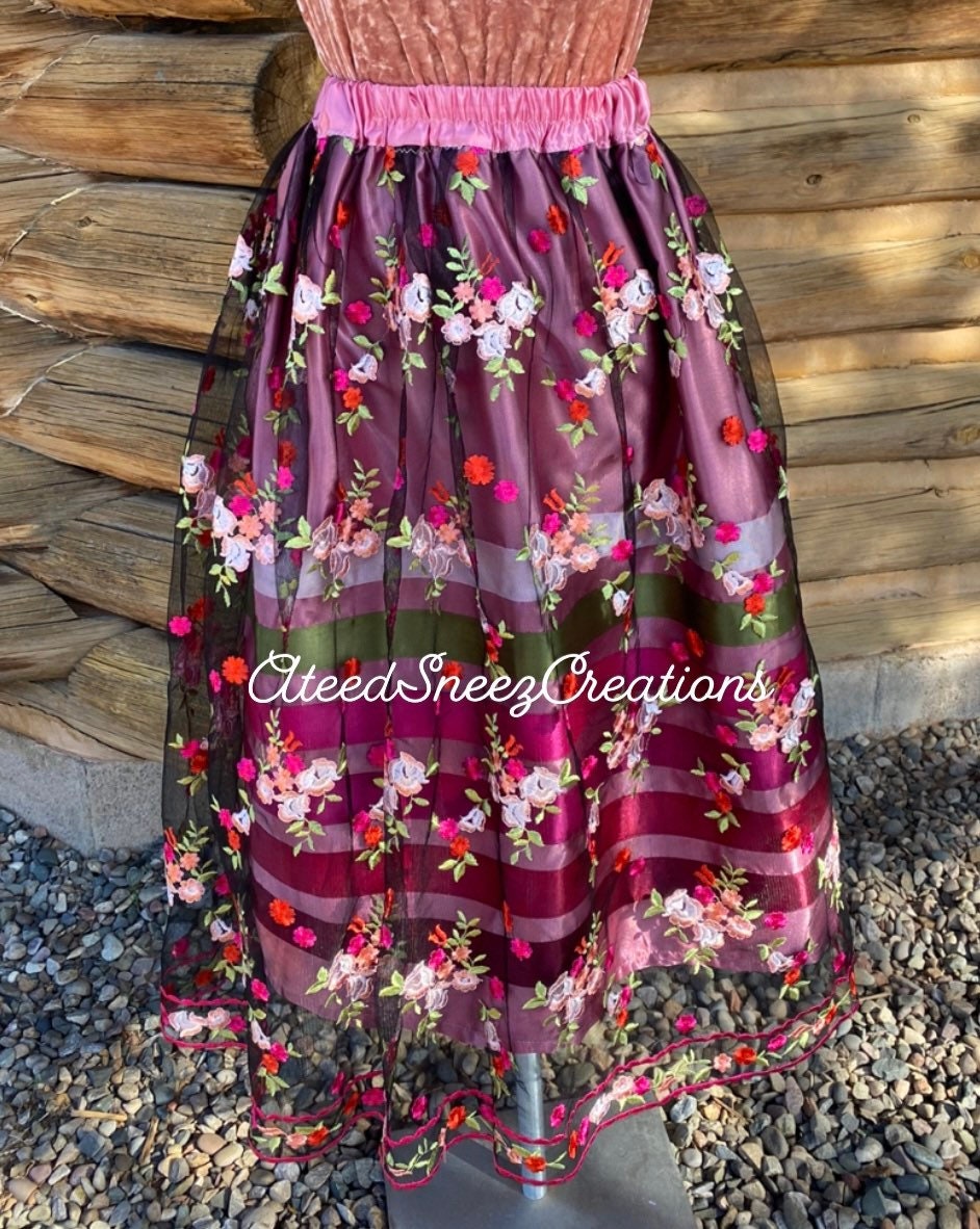 Lace Overlay Ribbon Skirt Floral Lace Ribbon Skirt Ribbon - Etsy Canada