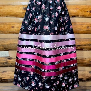 Floral Cotton Ribbon Skirts | Women's Ribbon Skirts | Floral Ribbon skirts | Ribbon Skirts