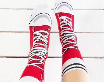 socks that look like converse sneakers