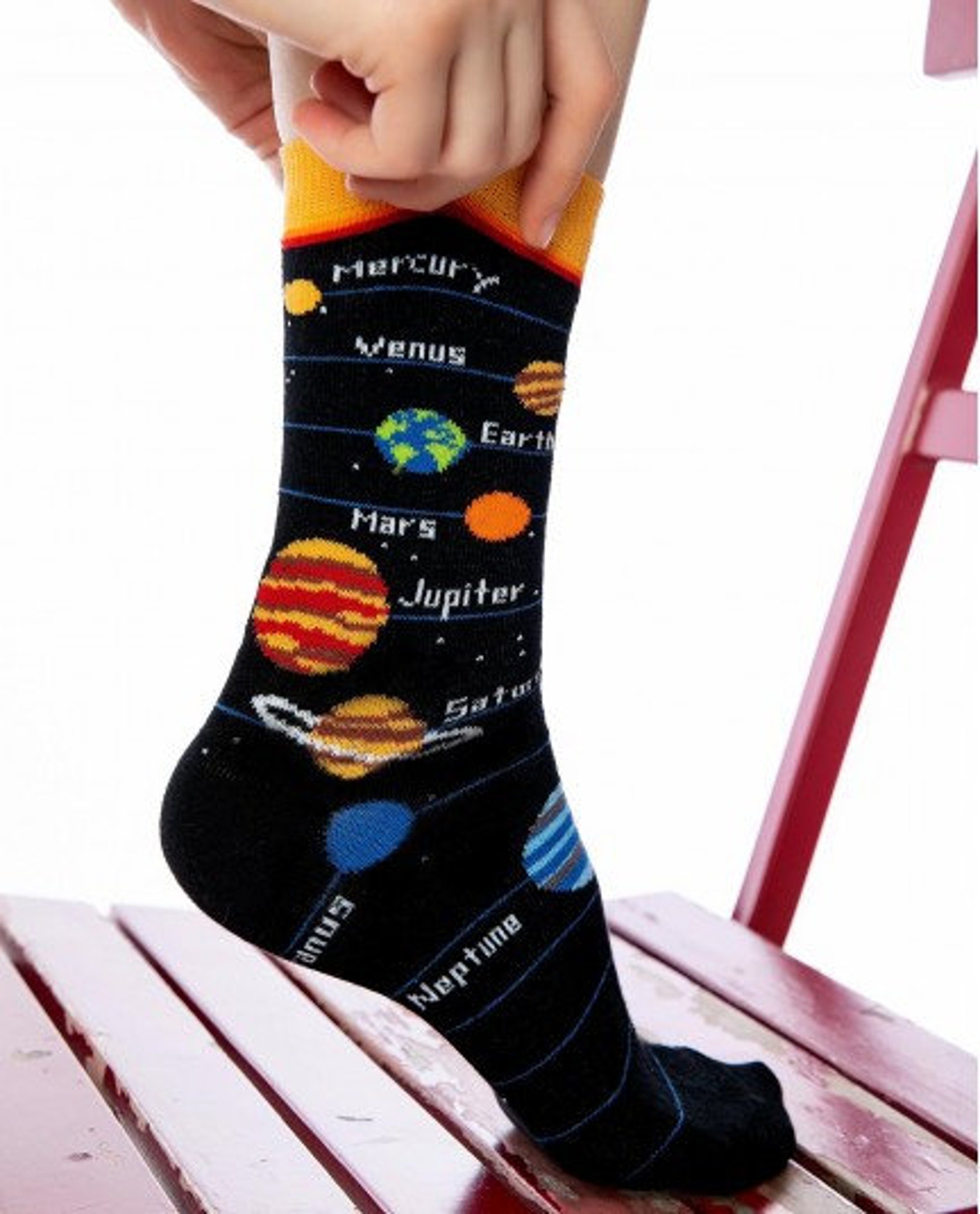 Earth Socks World Space Socks Venus Mars Socks Etsy