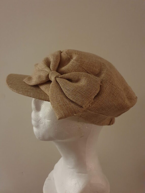 D\u0026Y Boston Peace Sign Beige Cap Hat Summer Fall