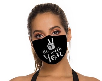 Peace Be With You Face Mask with Filter for Adults