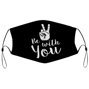 Peace Be With You Face Mask with Filter for Adults image 3