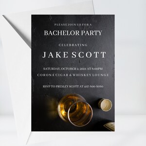 Bachelor Printable Invitation, Bachelor Party, Digital Invitation - Etsy