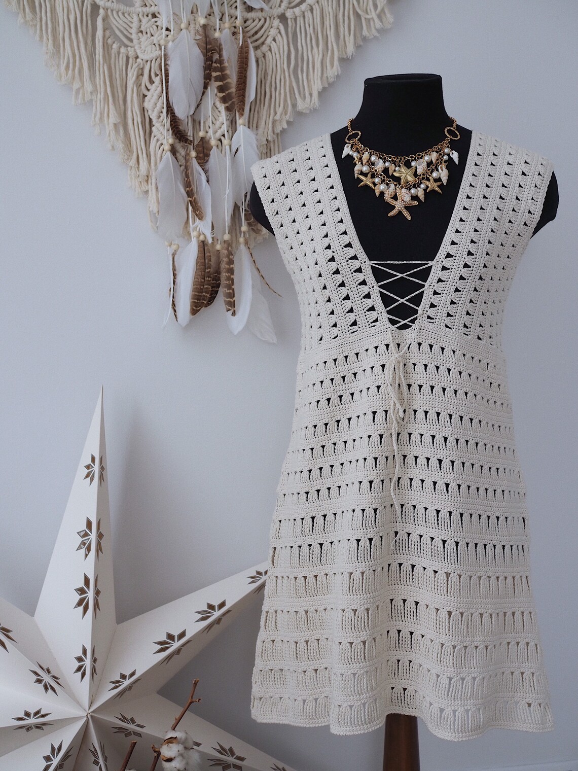 Crochet dress Jennifer Aniston Dress from the movie Just Etsy
