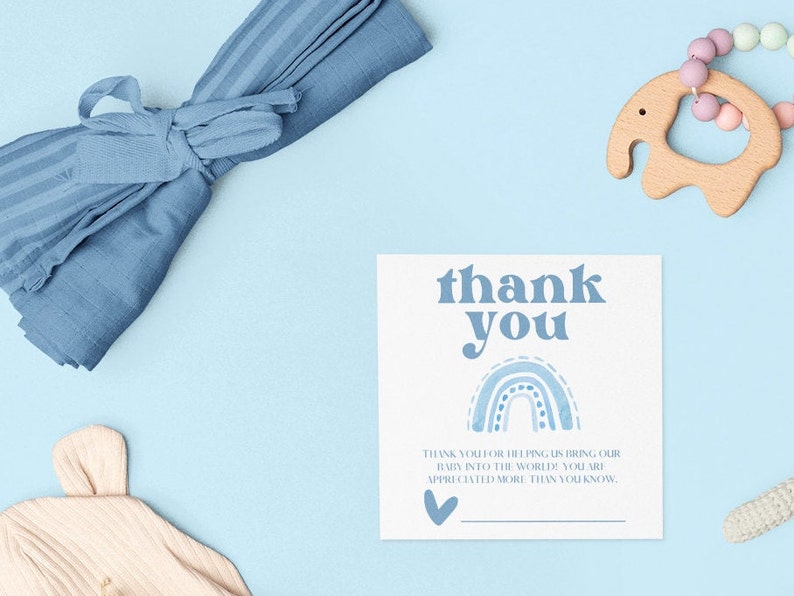 labor and delivery nurse thank you printable download blue etsy