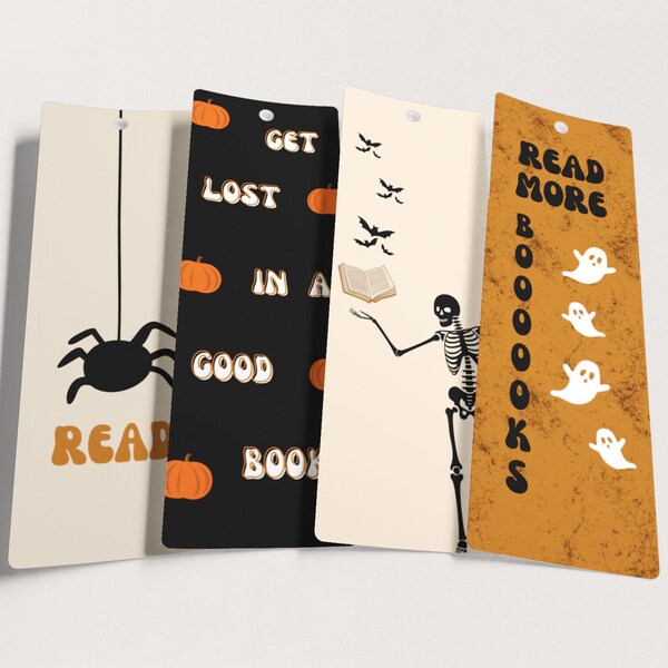 Printable Halloween Bookmarks - Etsy