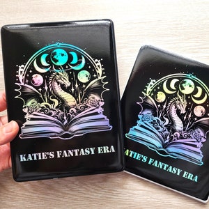 Holographic Custom Name Fantasy Era Skin for Kindle Basic 2022, Kindle Paperwhite 11 Gen Kobo Libra 2 Colour