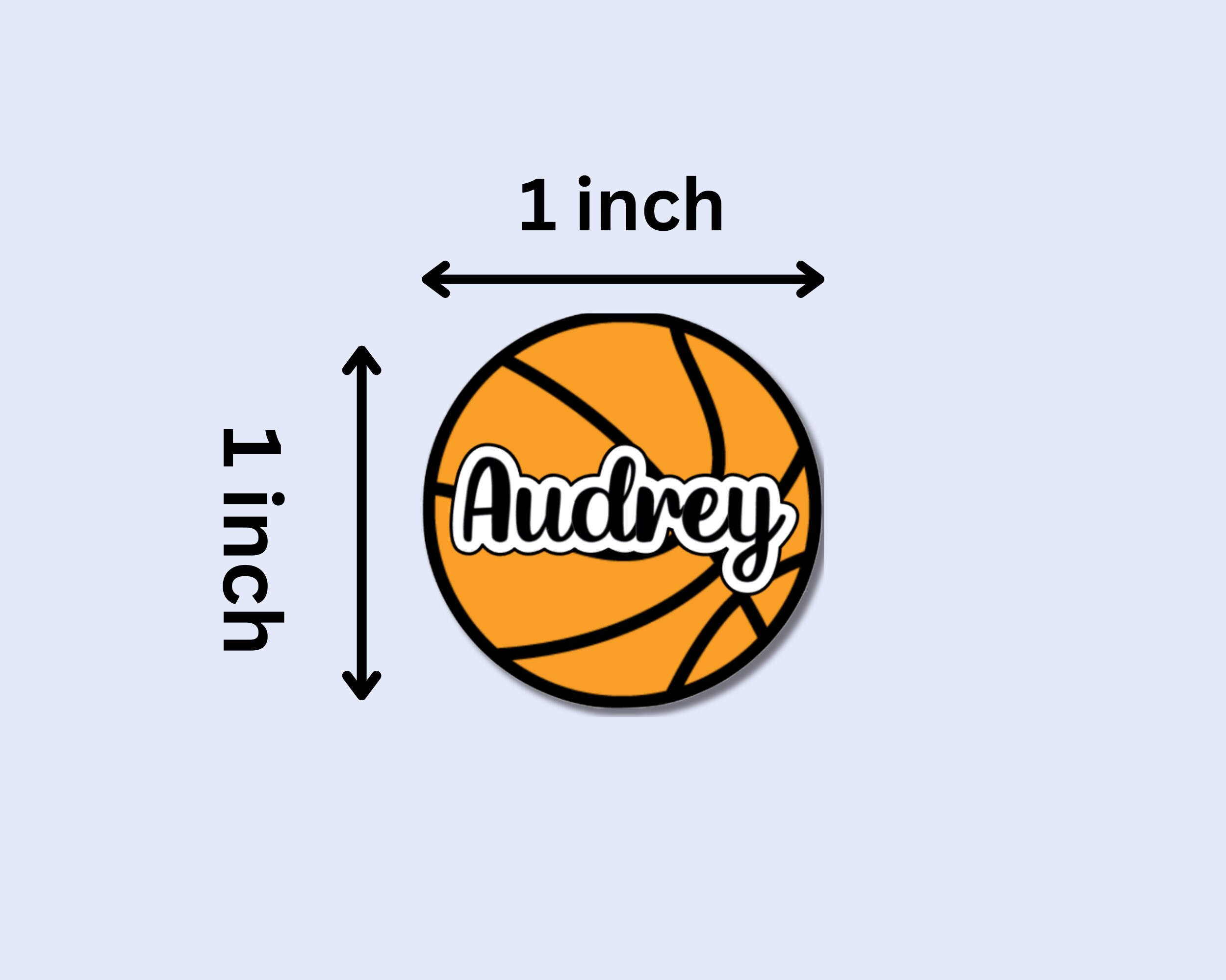 Personalized Basketball Name Stickers • Custom Team Labels • Sports ...