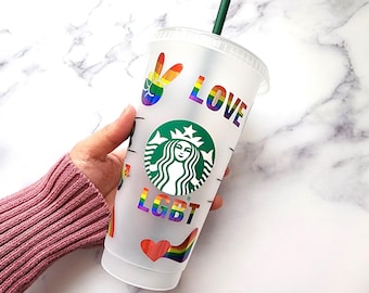 Love is Love Pride Rainbow Starbucks Rhinestone Tumbler | LGBTQ Crystal  Rhinestone Tumbler | Rhinestone Mug | Starbucks Bling Tumbler | Love - Etsy