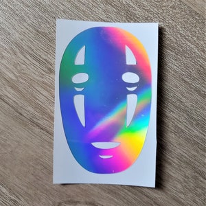Holographic Anime Vinyl Decal Sticker Car Window Bumper Sticker Spirited Away Studio Ghibli