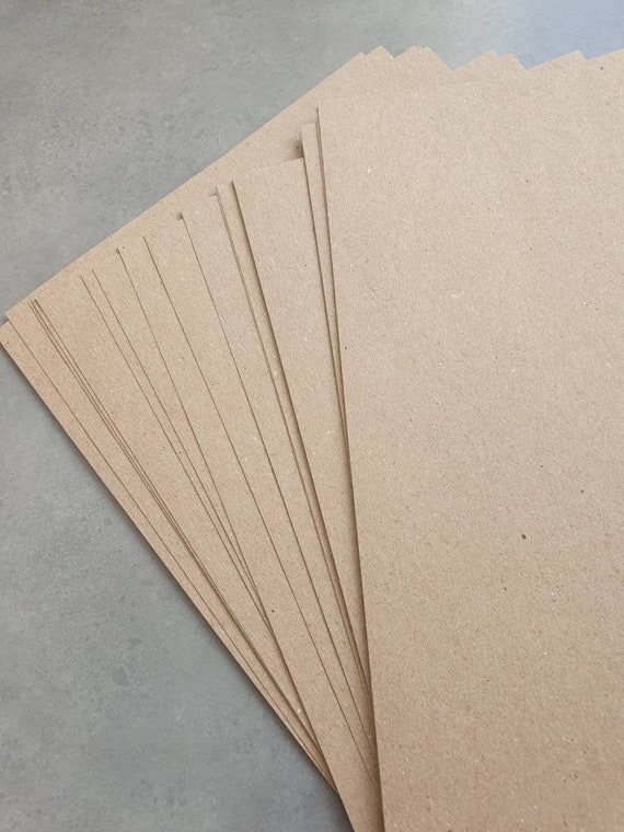 Papier kraft brun naturel. 250 g/m². A4. Papier écologique rustique. Papier  artisanal. DIY -  France
