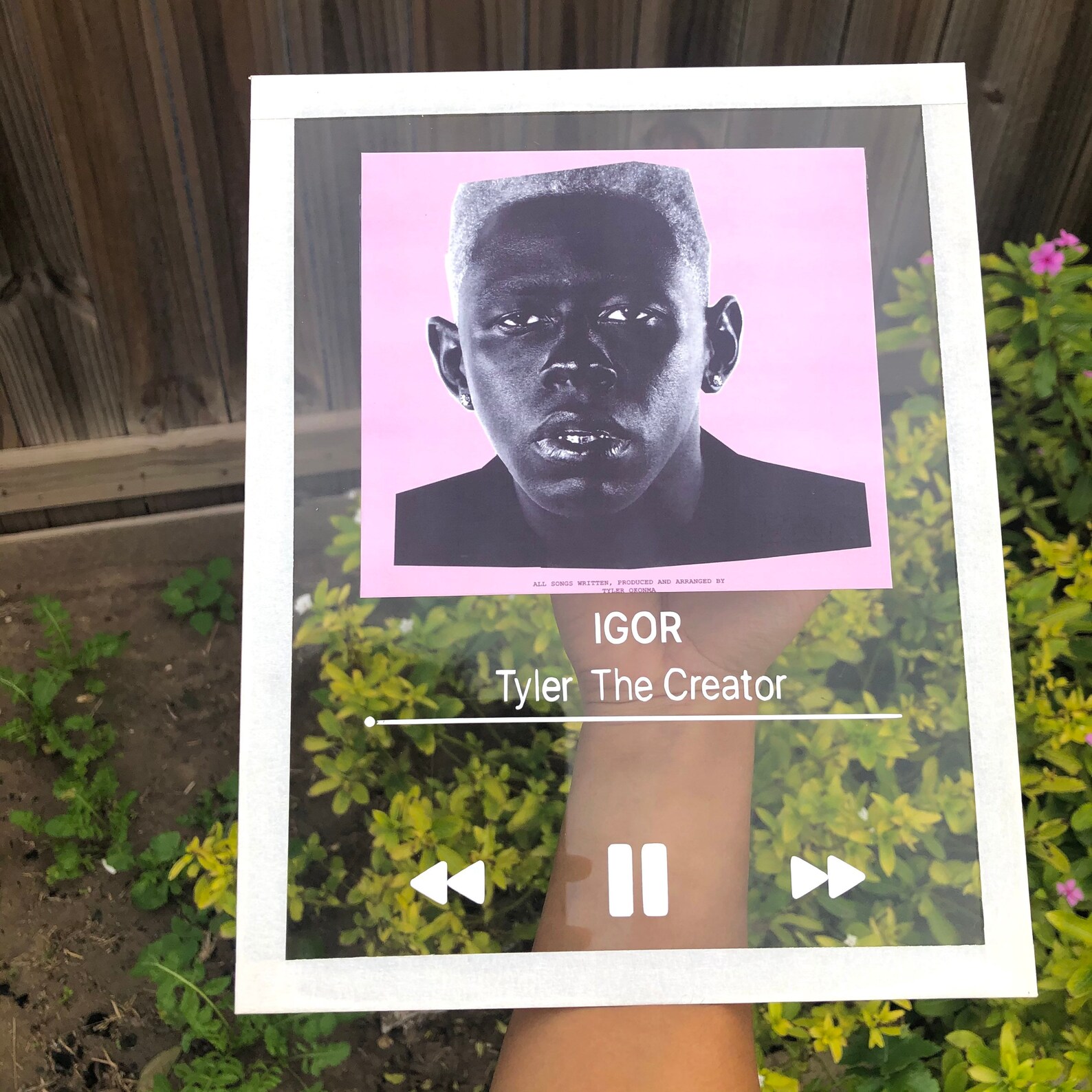IGOR album cover by Tyler The Creator glass plaque Etsy