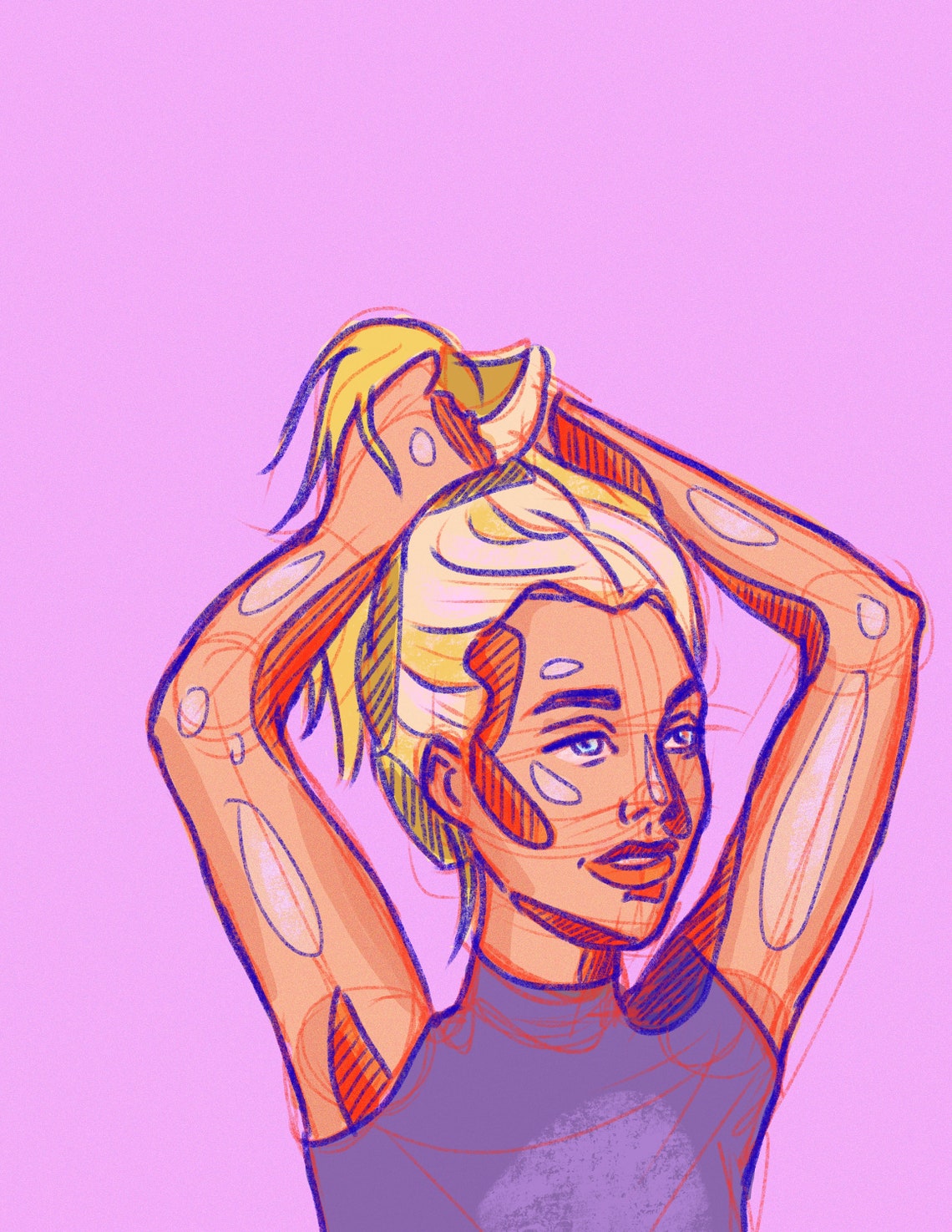 Emma Chamberlain Graphic Portrait 8.5 x 11 Digital Print | Etsy