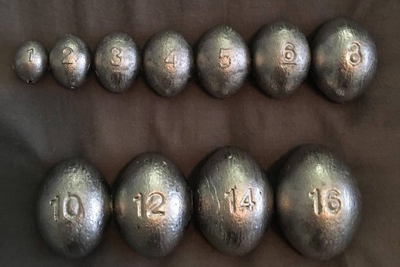 2oz 16 Oz Lead Egg Sinkers/weights -  Israel