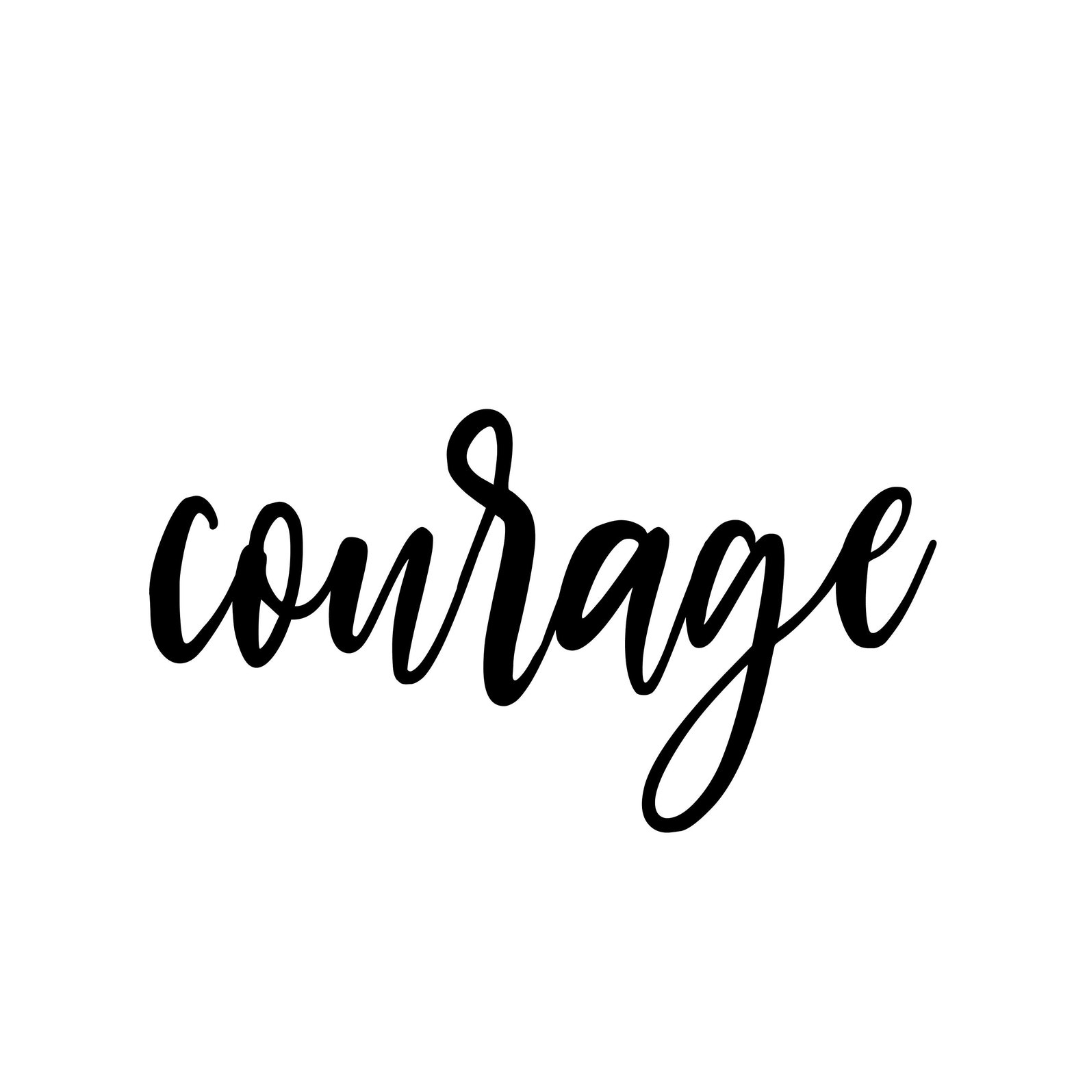 Courage Word Wall Art Courage Metal Wall Decor Courage Etsy