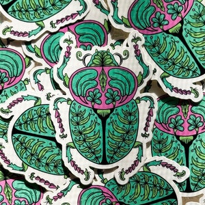 Green Bug Sticker