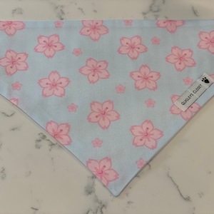 Sakura Cherry Blossoms Kawaii Dog Bandana