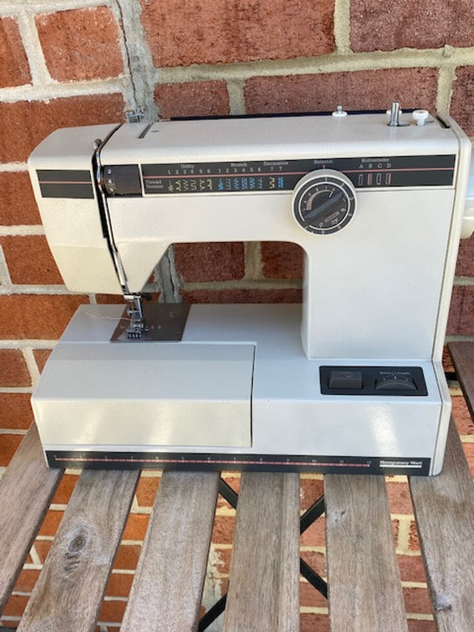 Montgomery Ward Sewing Machine Vintage Etsy