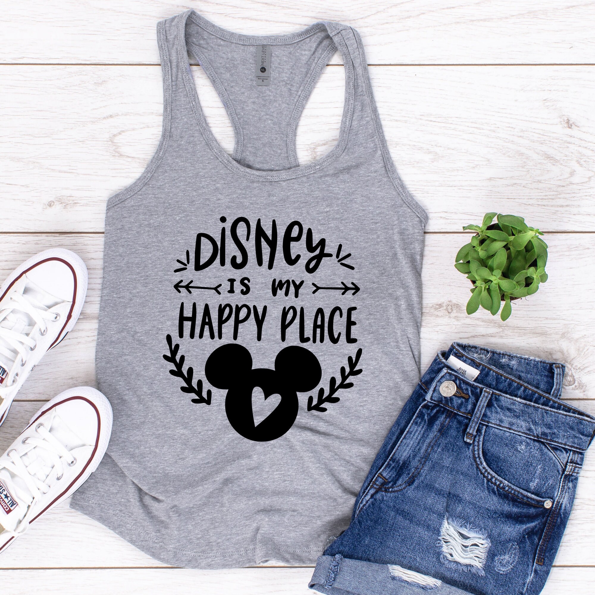 Disney Shirt. Disney is My Happy Place. Disney Family Vacation Etsy
