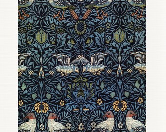 William Morris A4 Poster Print #4 en papel pesado texturizado brillante