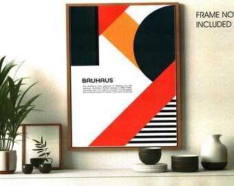 Impression poster Bauhaus Style 1 - Formats A4 et A3 disponibles
