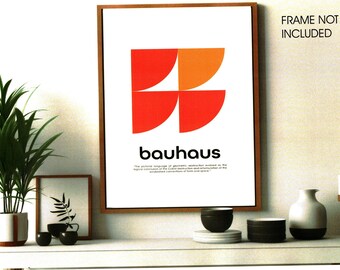Impression poster Bauhaus Style 4 - Formats A4 et A3 disponibles