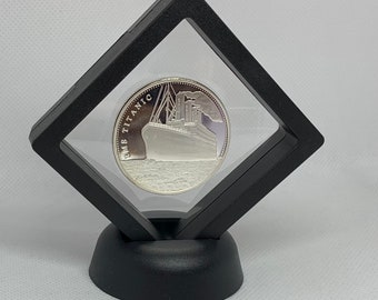 Moneda conmemorativa del Titanic #2 en marco 1912 conmemorativa y billete novedoso del Titanic