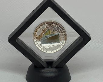 Moneda conmemorativa del Titanic #3 en marco 1912 conmemorativa de 100 años Tuvalu Reina Isabel 2012 moneda y billete novedoso del Titanic