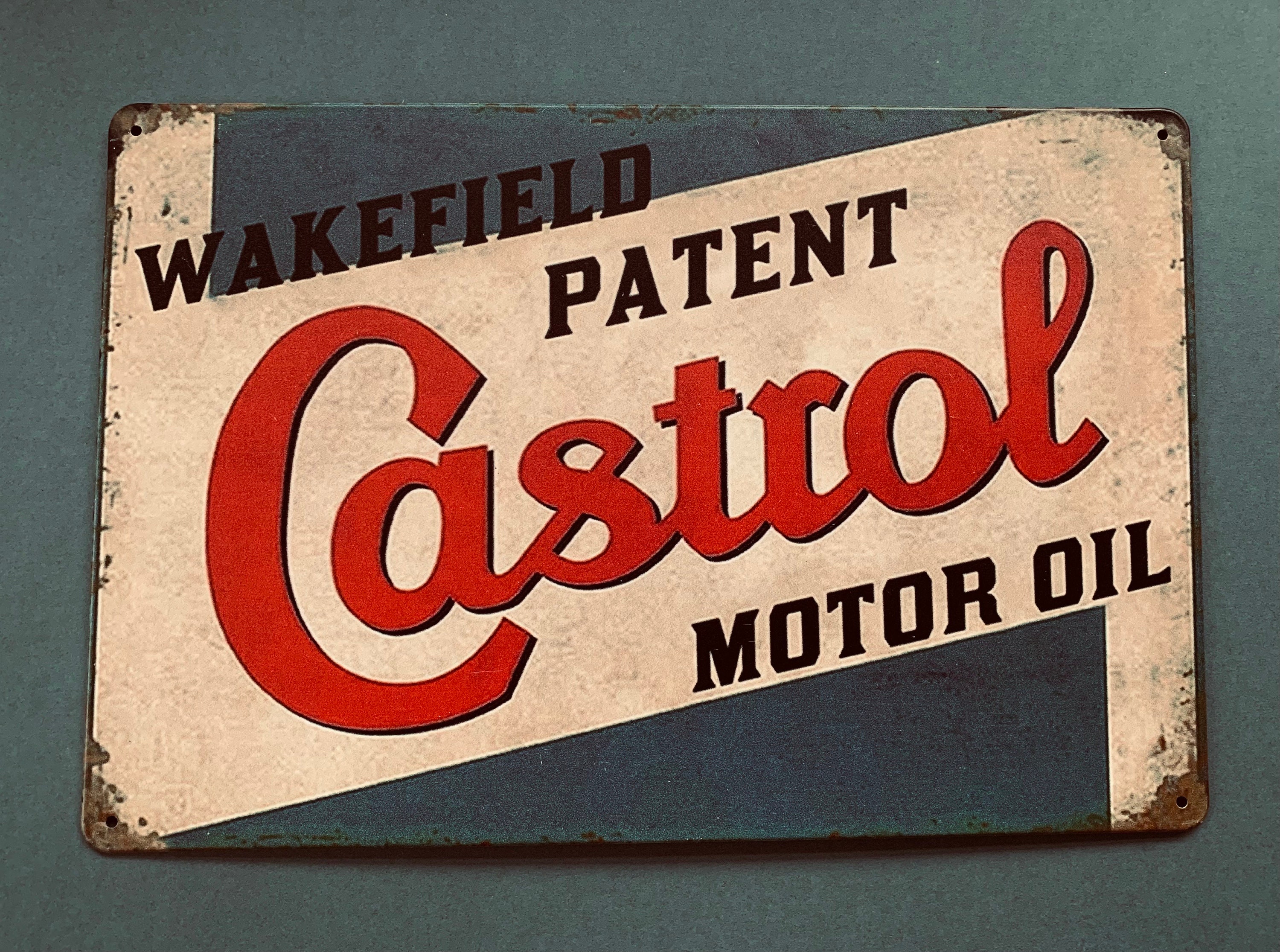 Drapeau Publicitaire Wakefield Castrol - Pour Atelier, Garage - Neuf - Royaume-Uni