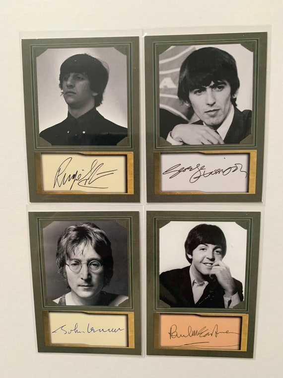 The Beatles Fab Four Aceo Portrait Style Cards From D. Gordon With
