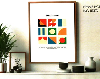 Impression poster Bauhaus Style 3 - Formats A4 et A3 disponibles