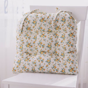 U-Shape Chair Cushion: 100% Cotton Pad with Ties