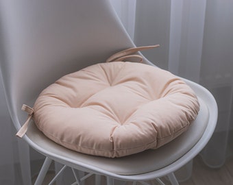 Round cushion, cushions for chair, chair cushion, solid color cushion