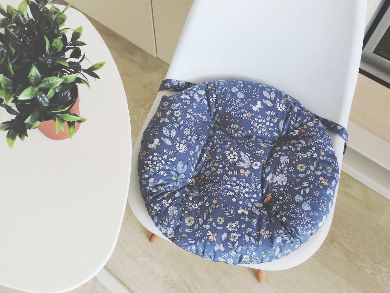 Handmade Round Cushion for Chairs Chairs Cushions Floral Etsy